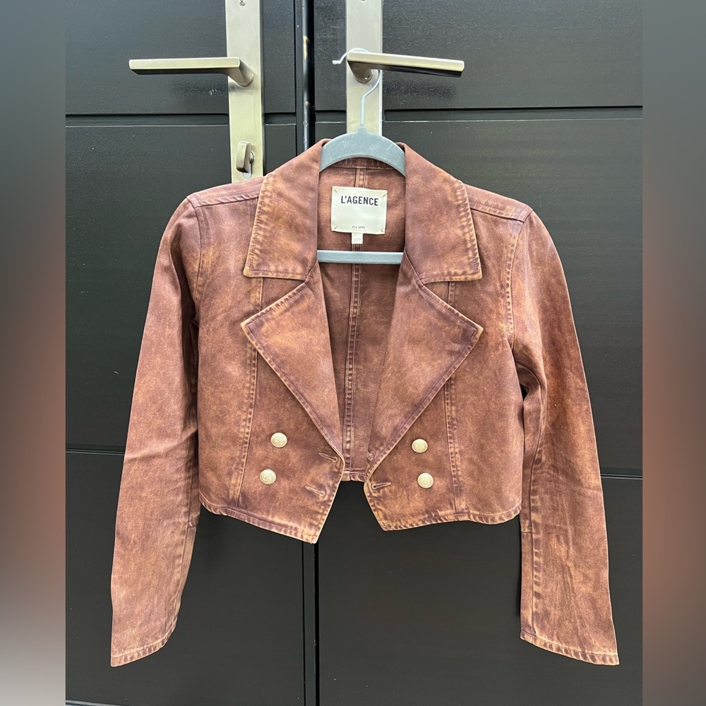 L'AGENCE Brown Women's Jacket - Picture 10 of 13
